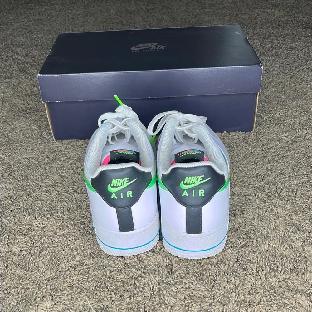 Nike Air Force 1 ‘Aquamarine’ – Men’s Size 8.5 - Picture 2 of 4